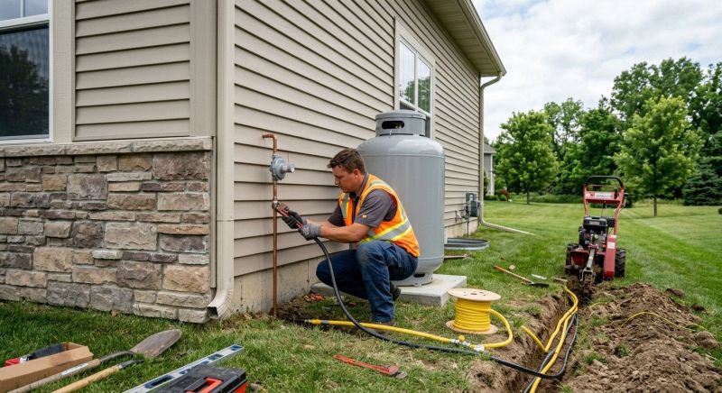 Fire Pit Gas Line Installation in Annapolis, MD