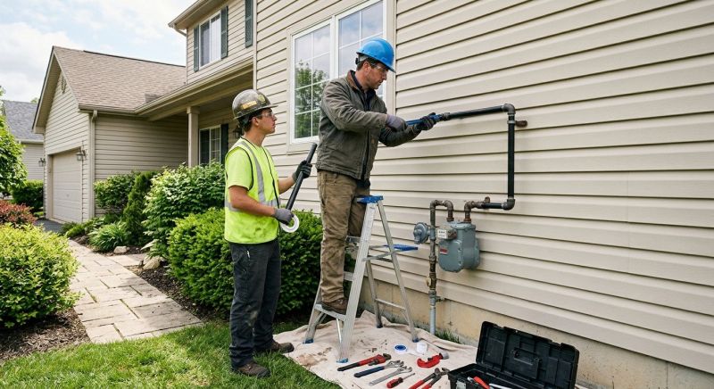 Gas Line Relocation in Columbus, OH